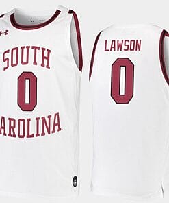 AJ Lawson Jersey #00 South Carolina Gamecocks College Basketball White Replica