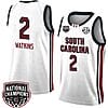 Ashlyn Watkins Jersey #2 South Carolina Gamecocks 2024 NCAA Basketball National Champions White Red