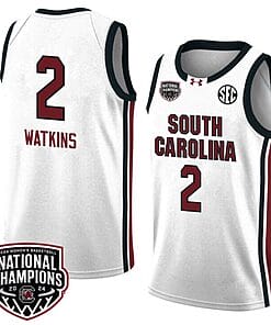 Ashlyn Watkins Jersey #2 South Carolina Gamecocks 2024 NCAA Basketball National Champions White Red