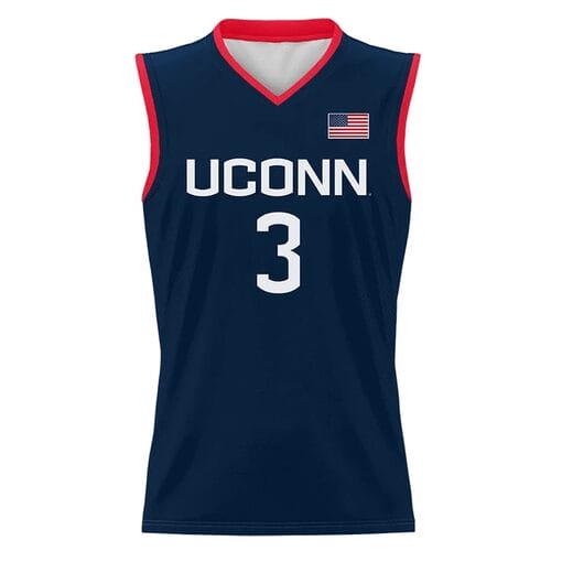 Aaliyah Edwards Jersey #3 UConn Huskies College Basketball Navy