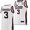 Aaliyah Edwards Jersey UConn Huskies College Basketball White Replica #3