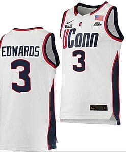 Aaliyah Edwards Jersey UConn Huskies College Basketball White Replica #3