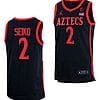 Adam Seiko Jersey #2 San Diego State Aztecs College Basketball Black