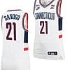 Adama Sanogo Jersey UConn Huskies College Basketball Alumni White #21