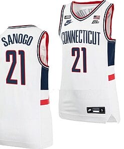 Adama Sanogo Jersey UConn Huskies College Basketball Alumni White #21