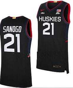 Adama Sanogo Jersey UConn Huskies College Basketball Limited Black #12