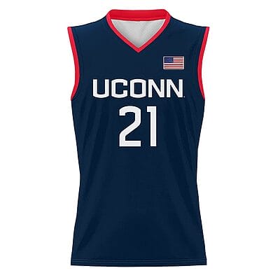 Adama Sanogo Jersey #21 UConn Huskies College Basketball Navy