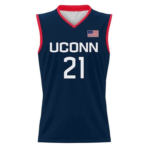 Adama Sanogo Jersey #21 UConn Huskies College Basketball Navy
