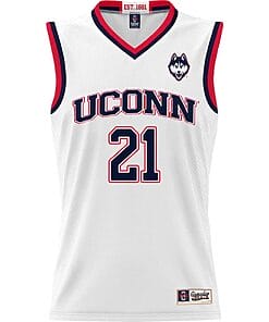 Adama Sanogo Jersey #21 UConn Huskies College Basketball No Name White