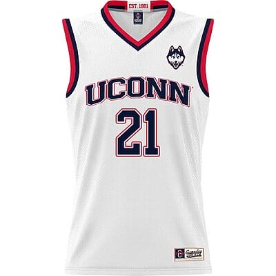 Adama Sanogo Jersey #21 UConn Huskies College Basketball No Name White