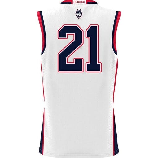 Adama Sanogo Jersey #21 UConn Huskies College Basketball No Name White - Image 2