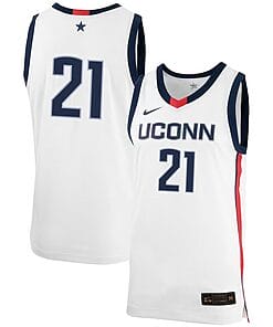 Adama Sanogo Jersey UConn Huskies College Basketball No Name White 211 3