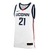 Adama Sanogo Jersey #21 UConn Huskies College Basketball No Name White 1