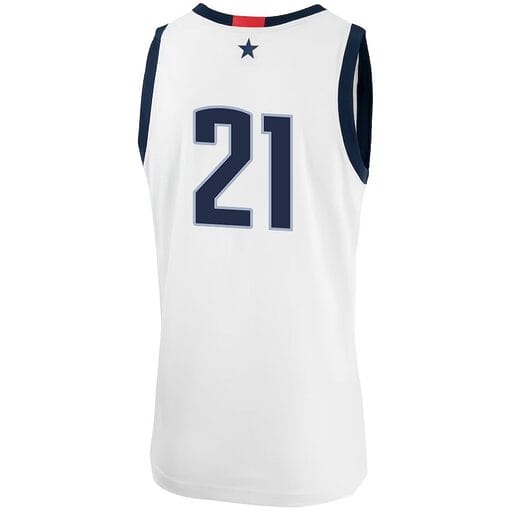 Adama Sanogo Jersey #21 UConn Huskies College Basketball No Name White 1 - Image 2