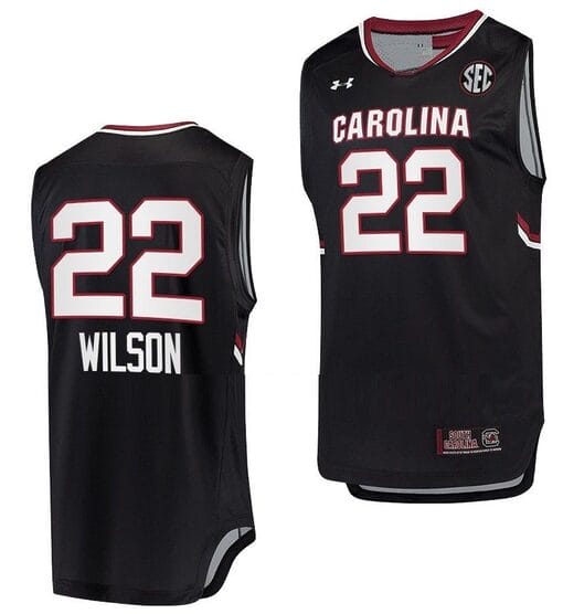 Aja Wilson Jersey #22 South Carolina Gamecocks Jersey College Basketball Black