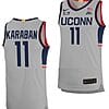 Alex Karaban Jersey UConn Huskies College Basketball Limited Gray #11