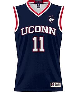 Alex Karaban Jersey #11 UConn Huskies College Basketball No Name Navy