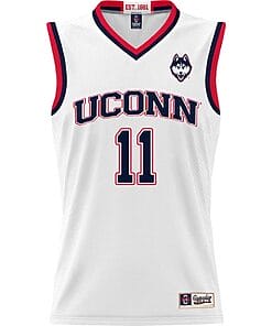 Alex Karaban Jersey #11 UConn Huskies College Basketball White