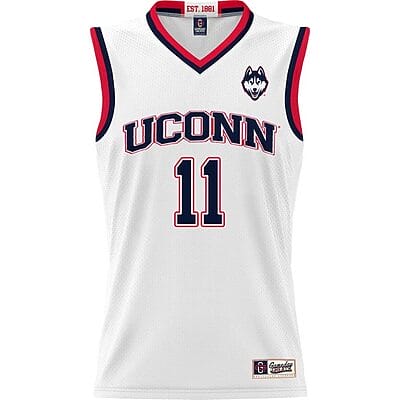 Alex Karaban Jersey #11 UConn Huskies College Basketball White