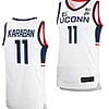 Alex Karaban Jersey UConn Huskies College Basketball White Replica #11