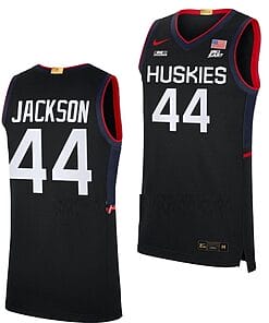 Andre Jackson Jr Jersey #44 UConn Huskies College Basketball Limited Black