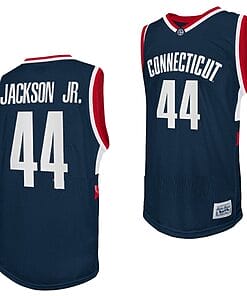 Andre Jackson Jr Jersey UConn Huskies College Basketball Navy Retro #44