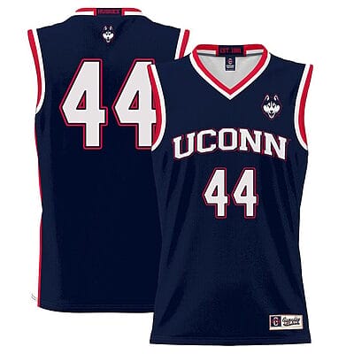 Andre Jackson Jr Jersey #44 UConn Huskies College Basketball No Name Navy