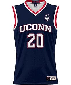 Andrew Hurley Jersey #20 UConn Huskies College Basketball No Name Navy
