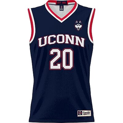 Andrew Hurley Jersey #20 UConn Huskies College Basketball No Name Navy