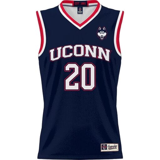 Andrew Hurley Jersey #20 UConn Huskies College Basketball No Name Navy