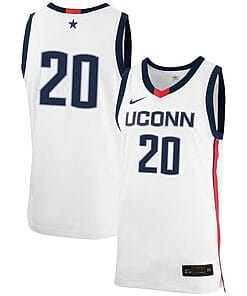 Andrew Hurley Jersey UConn Huskies College Basketball No Name White 201