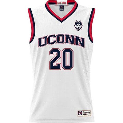 Andrew Hurley Jersey #20 UConn Huskies College Basketball White
