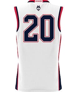 Alternative view of Andrew Hurley Jersey #20 UConn Huskies College Basketball White