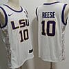 Angel Reese Jersey #10 Lsu Tigers College Basketball Stitched White