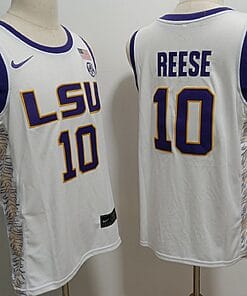 Angel Reese Jersey #10 Lsu Tigers College Basketball Stitched White