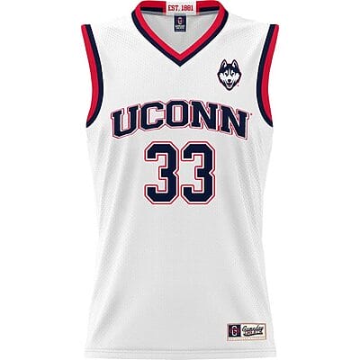 Apostolos Roumoglou Jersey UConn Huskies College Basketball White 331 1