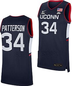Ayanna Patterson Jersey UConn Huskies College Basketball Navy Replica #34