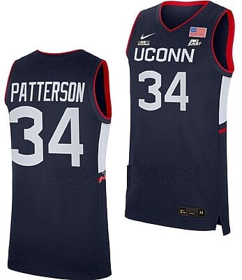 Ayanna Patterson Jersey UConn Huskies College Basketball Navy Replica #34