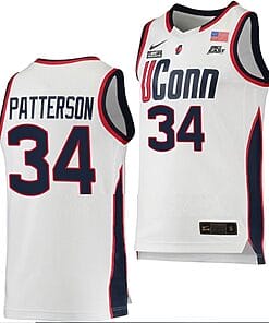 Ayanna Patterson Jersey UConn Huskies College Basketball White Replica #34