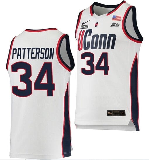Ayanna Patterson Jersey UConn Huskies College Basketball White Replica #34