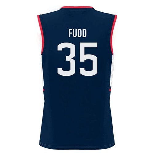 Azzi Fudd Jersey #35 UConn Huskies College Basketball Navy - Image 2