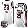 Bree Hall Jersey #23 South Carolina Gamecocks 2024 NCAA Basketball National Champions White Red