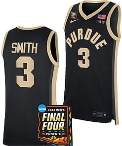 Braden Smith Jersey #3 Purdue Boilermakers 2024 NCAA March Madness Final Four Basketball Black