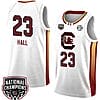 Bree Hall Jersey #23 South Carolina Gamecocks 2024 NCAA Basketball National Champions White Yellow