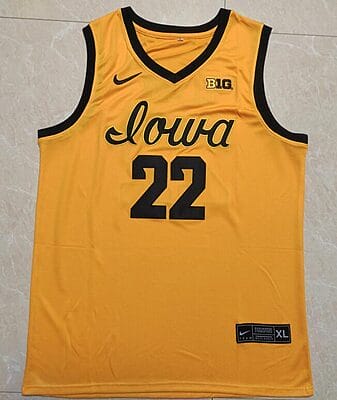 Caitlin Clark Jersey #22 Iowa Hawkeyes College Basketball Stitched Yellow