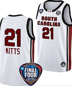Chloe Kitts Jersey #21 South Carolina Gamecocks Basketball 2024 NCAA March Madness Final Four White