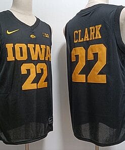 Caitlin Clark Jersey #22 Iowa Hawkeyes College Basketball Stitched Black