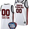 Custom South Carolina Gamecocks Basketball Jersey Name and Number 2024 NCAA March Madness Final Four White