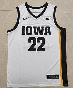 Caitlin Clark Jersey #22 Iowa Hawkeyes College Basketball Stitched White