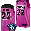 Caitlin Clark Jersey #22 Iowa Hawkeyes Basketball 2024 NCAA March Madness Final Four Pink